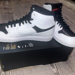 Jordan Access White/gym Red- Black Blanc/ Noir/rouge Gym Size 12 Brand New